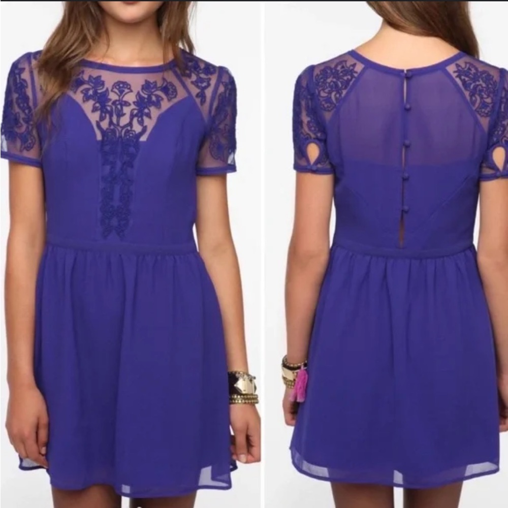 Kimchi Blue Royal Blue Dress